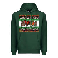 Sports Green Peace Love Christmas Trees Premium Hoodie - Jasminsmagicworld