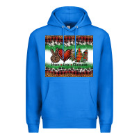 True Royal Peace Love Christmas Trees Premium Hoodie - Jasminsmagicworld