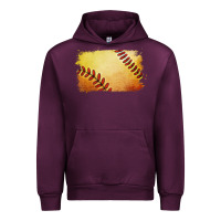 Mauve Wine softball brushstroke Urban Hoodie - Jasminsmagicworld