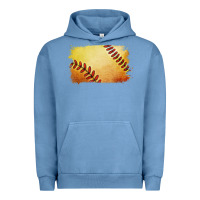 Pigment Pebble Blue softball brushstroke Urban Hoodie - Jasminsmagicworld
