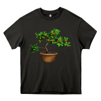Asphalt Guava Tree Bonsai Illustrations Heavy Core Tee - LillyAllenDesigns