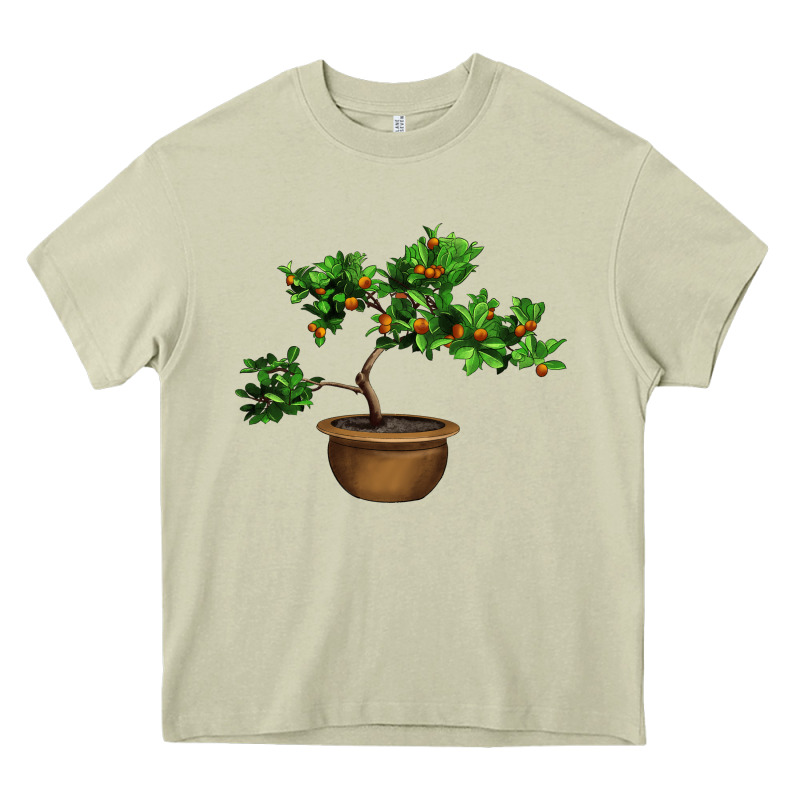Guava Tree Bonsai Illustrations Heavy Core Tee by LillyAllenDesigns | Teevron