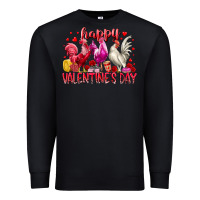 Black happy valentines day Premium Sweatshirt - RacoonDesign