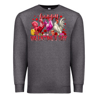 Charcoal Heather happy valentines day Premium Sweatshirt - RacoonDesign
