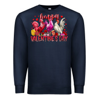 Navy happy valentines day Premium Sweatshirt - RacoonDesign