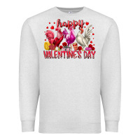 Oatmeal Heather happy valentines day Premium Sweatshirt - RacoonDesign