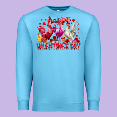 Happy Valentines Day Premium Sweatshirt Designed By Racoondesign