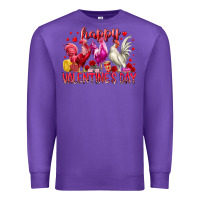 Purple happy valentines day Premium Sweatshirt - RacoonDesign