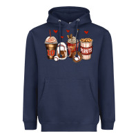 Navy baseball coffee cups Heavyweight Hoodie - Zillion Design Studio