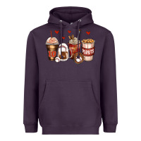 Plum baseball coffee cups Heavyweight Hoodie - Zillion Design Studio