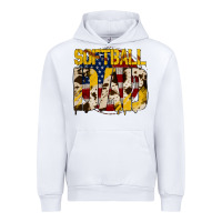 White softball dad Urban Hoodie - Jasminsmagicworld