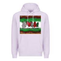 Lilac Peace Love Christmas Trees Premium Hoodie - Jasminsmagicworld