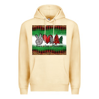 Pina Colada Peace Love Christmas Trees Premium Hoodie - Jasminsmagicworld