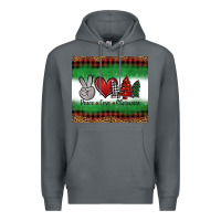 Rock Peace Love Christmas Trees Premium Hoodie - Jasminsmagicworld