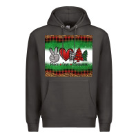 Smoke Peace Love Christmas Trees Premium Hoodie - Jasminsmagicworld