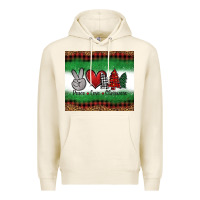 Tofu Peace Love Christmas Trees Premium Hoodie - Jasminsmagicworld