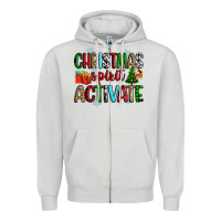 Dove Grey christmas spirit activite Zipper Hoodie - Zillion Design Studio