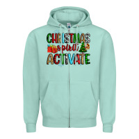 Seafoam christmas spirit activite Zipper Hoodie - Zillion Design Studio
