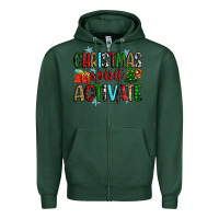 Sports Green christmas spirit activite Zipper Hoodie - Zillion Design Studio
