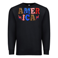 Black america thunderbolt Premium Sweatshirt - HRA Design Shop