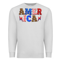 Dove Grey america thunderbolt Premium Sweatshirt - HRA Design Shop