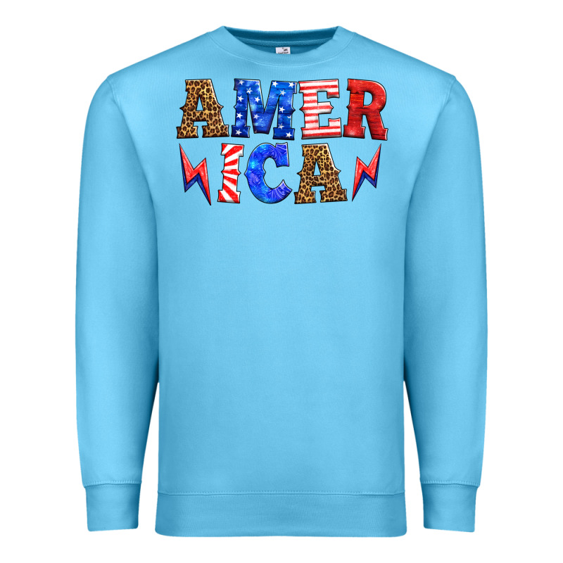 America Thunderbolt Premium Sweatshirt by HRA Design Shop | Teevron