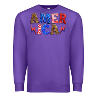 Purple america thunderbolt Premium Sweatshirt - HRA Design Shop