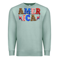 Seafoam america thunderbolt Premium Sweatshirt - HRA Design Shop