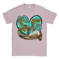 Lilac turquoise western heart with horseshoe Classic Tee - texasbilliewilder