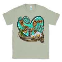 Matcha turquoise western heart with horseshoe Classic Tee - texasbilliewilder