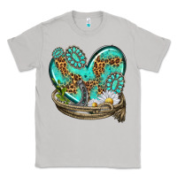 Moon Dust turquoise western heart with horseshoe Classic Tee - texasbilliewilder