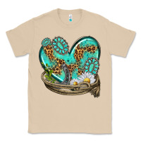 Mushroom turquoise western heart with horseshoe Classic Tee - texasbilliewilder