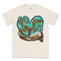 Natural turquoise western heart with horseshoe Classic Tee - texasbilliewilder