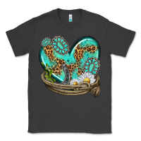 Smoke turquoise western heart with horseshoe Classic Tee - texasbilliewilder