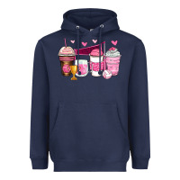 Navy volleyball coffee cups Heavyweight Hoodie - Zillion Design Studio