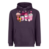 Plum volleyball coffee cups Heavyweight Hoodie - Zillion Design Studio