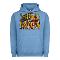 Pigment Pebble Blue softball mom Urban Hoodie - Jasminsmagicworld