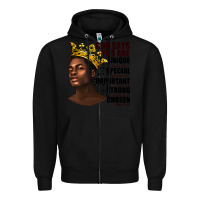 Black afro man god says you are Zipper Hoodie - texasbilliewilder
