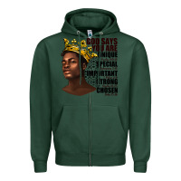 Sports Green afro man god says you are Zipper Hoodie - texasbilliewilder