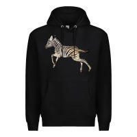 Black Baby Zebra Premium Hoodie - LillyAllenDesigns