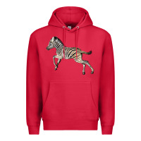 Cardinal Baby Zebra Premium Hoodie - LillyAllenDesigns