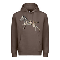 Coffee Baby Zebra Premium Hoodie - LillyAllenDesigns