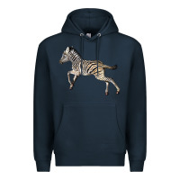 Navy Baby Zebra Premium Hoodie - LillyAllenDesigns