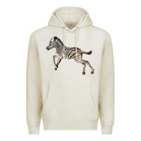 Oatmeal Heather Baby Zebra Premium Hoodie - LillyAllenDesigns