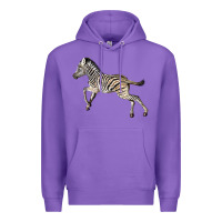 Purple Baby Zebra Premium Hoodie - LillyAllenDesigns