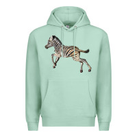 Seafoam Baby Zebra Premium Hoodie - LillyAllenDesigns