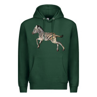 Sports Green Baby Zebra Premium Hoodie - LillyAllenDesigns