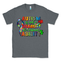 Charcoal Heather autism is not a disability its a different ability Classic Tee - Zillion Design Studio