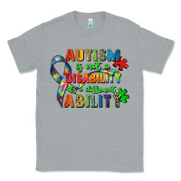 Heather Grey autism is not a disability its a different ability Classic Tee - Zillion Design Studio