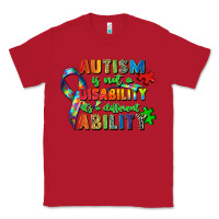 Red autism is not a disability its a different ability Classic Tee - Zillion Design Studio